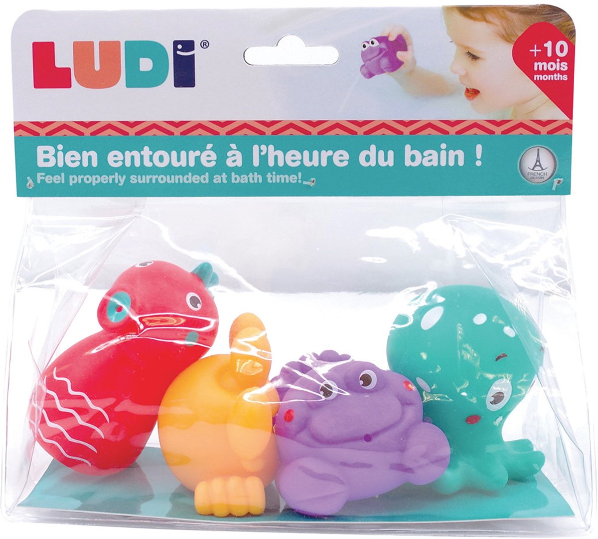 Ludi - 5 vandsprøjter - badelegetøj
