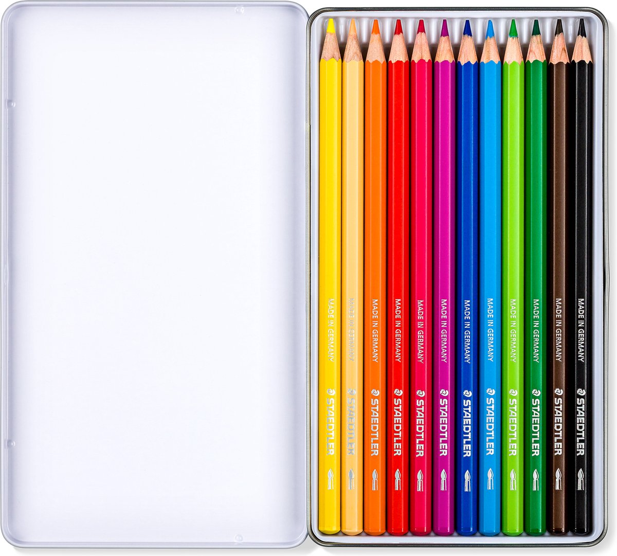 Staedtler design journey kleurpotloden - metalen etui 12 st