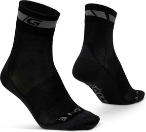 Gripgrab - merino almindelige cykelstrømper 1 par cykelstrømper - sort - unisex - størrelse s (38-41)
