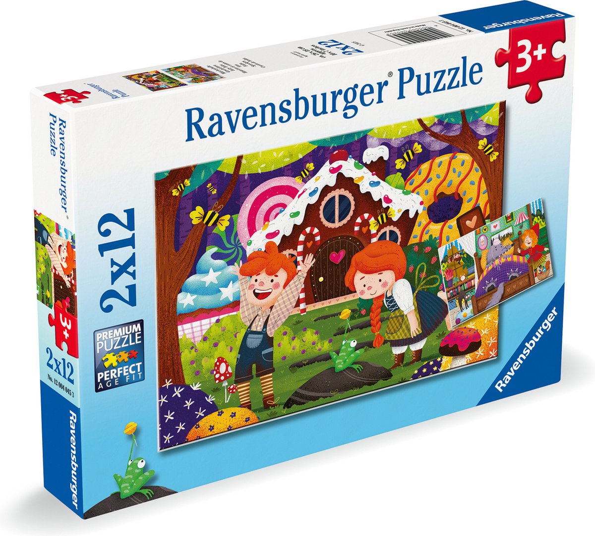Ravensburger puslespil - eventyr 2x12 brikker