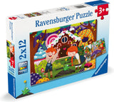 Ravensburger puslespil - eventyr 2x12 brikker