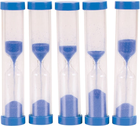 Bigjigs timeglas 5 minutters timer (sæt med 5)