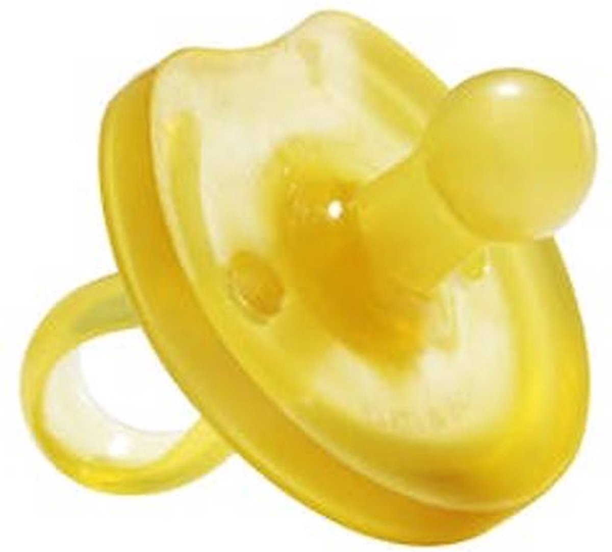 Natursutten gummisut - 0-6 måneder - sommerfugleskjold - kirsebærtud