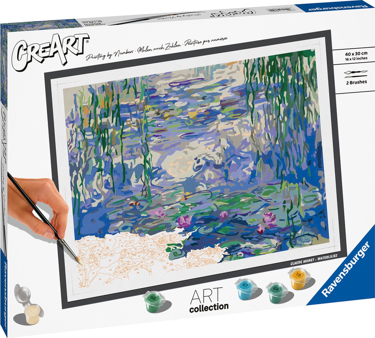 Ravensburger åkander (monet) - maling efter tal for voksne