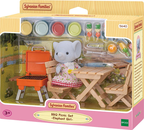 Sylvanian families 5640 BBQ picnic sæt - elefantpige