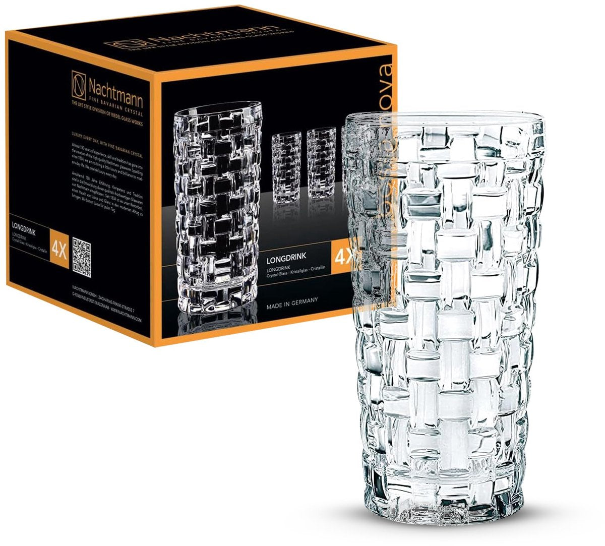 Nachtmann - long drink glas 'bossa nova' - 395 ml - sæt med 4 stk