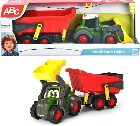 Dickie ABC Fendti traktor med trailer og gård