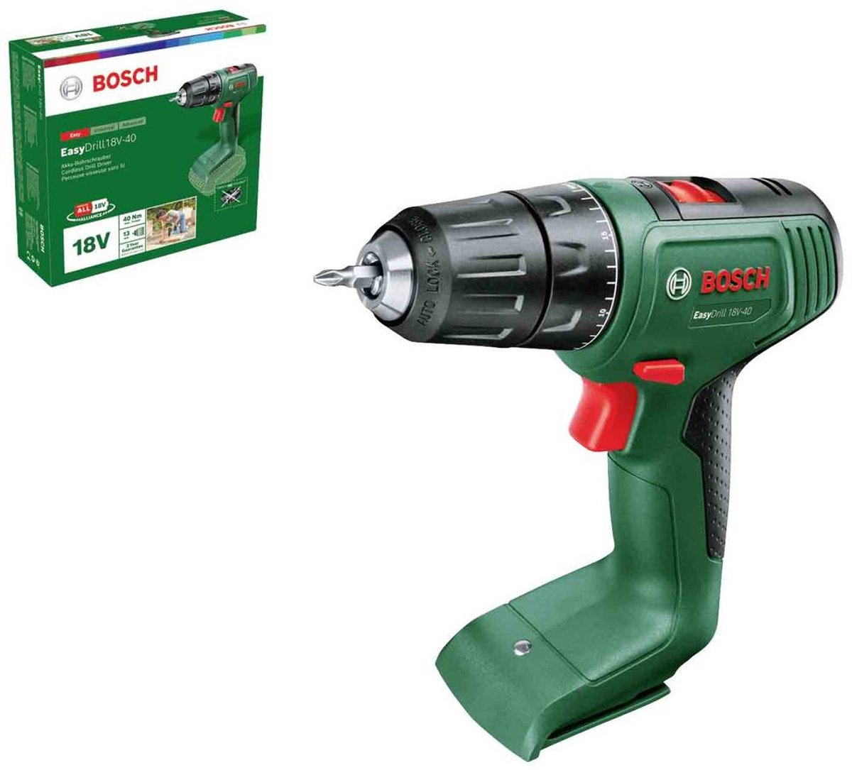 Bosch easydrill 18v-40 akku boremaskine - uden batteri og oplader