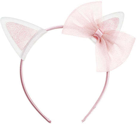 Partydeco kattepandebånd med sløjfe, pink