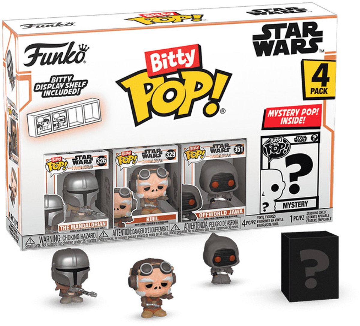 Funko pop! bitty - star wars 4-pack: mandalorian