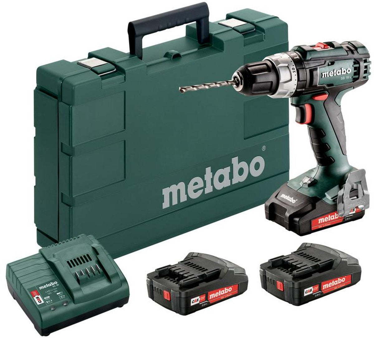 Metabo sb 18 l sæt - akku boremaskine - 18v - li-power - kompakt