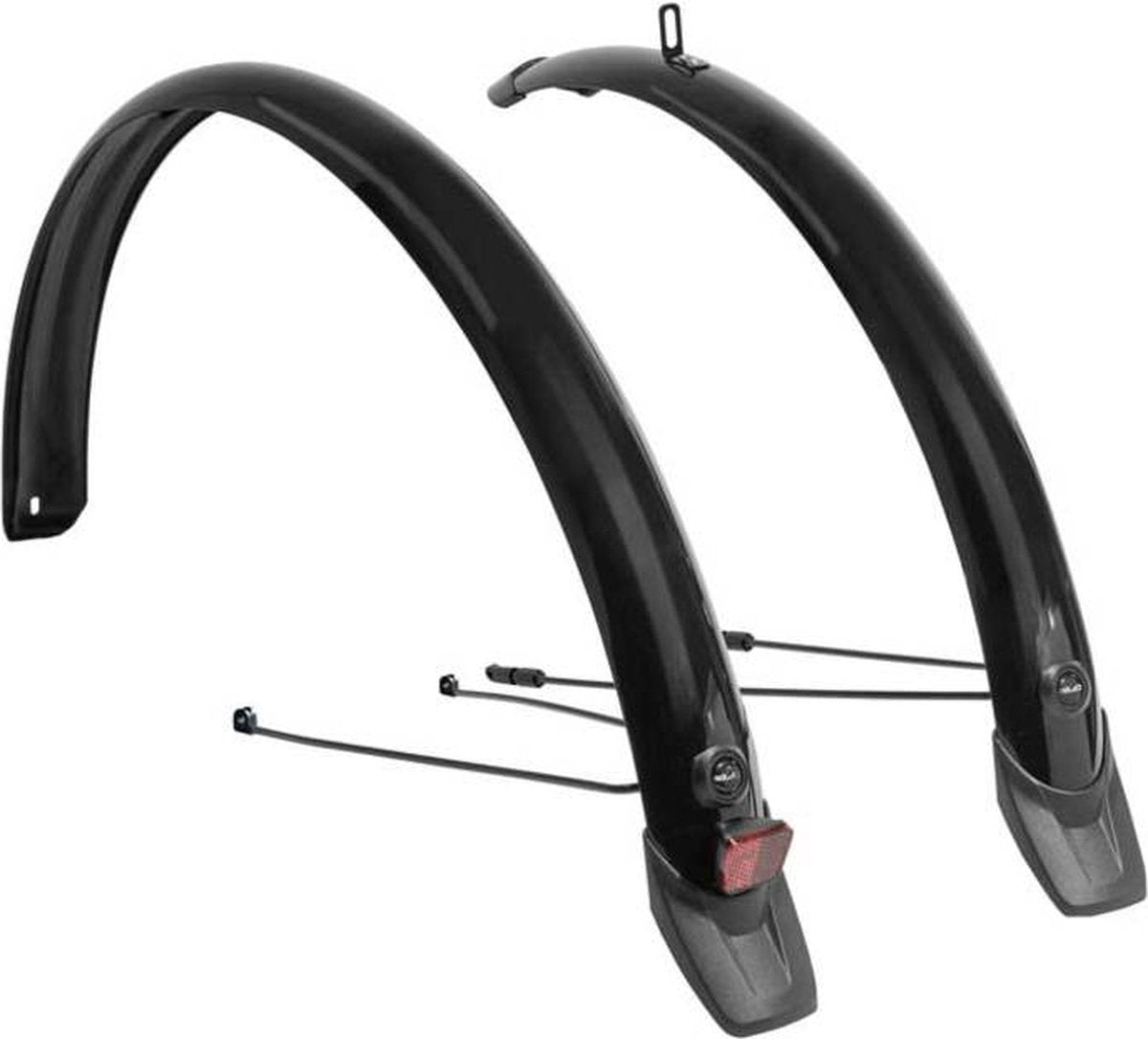 XLC MG-F06 stænkskærm bycykelsæt - 28 tommer 58 mm - PVC - velegnet til byturcykel