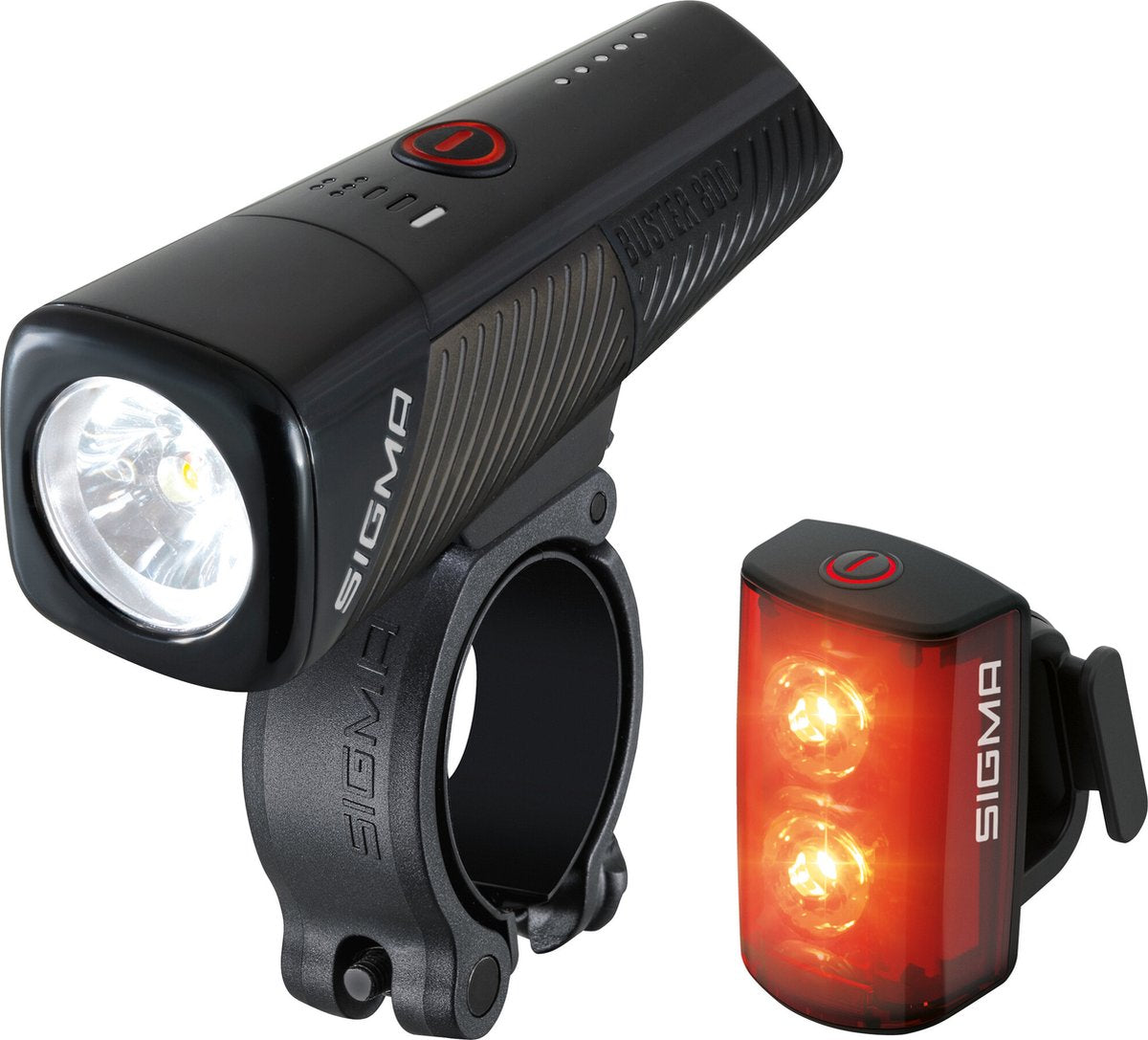 Belysningssæt Sigma Buster 800 USB + Buster RL 80 Flash USB