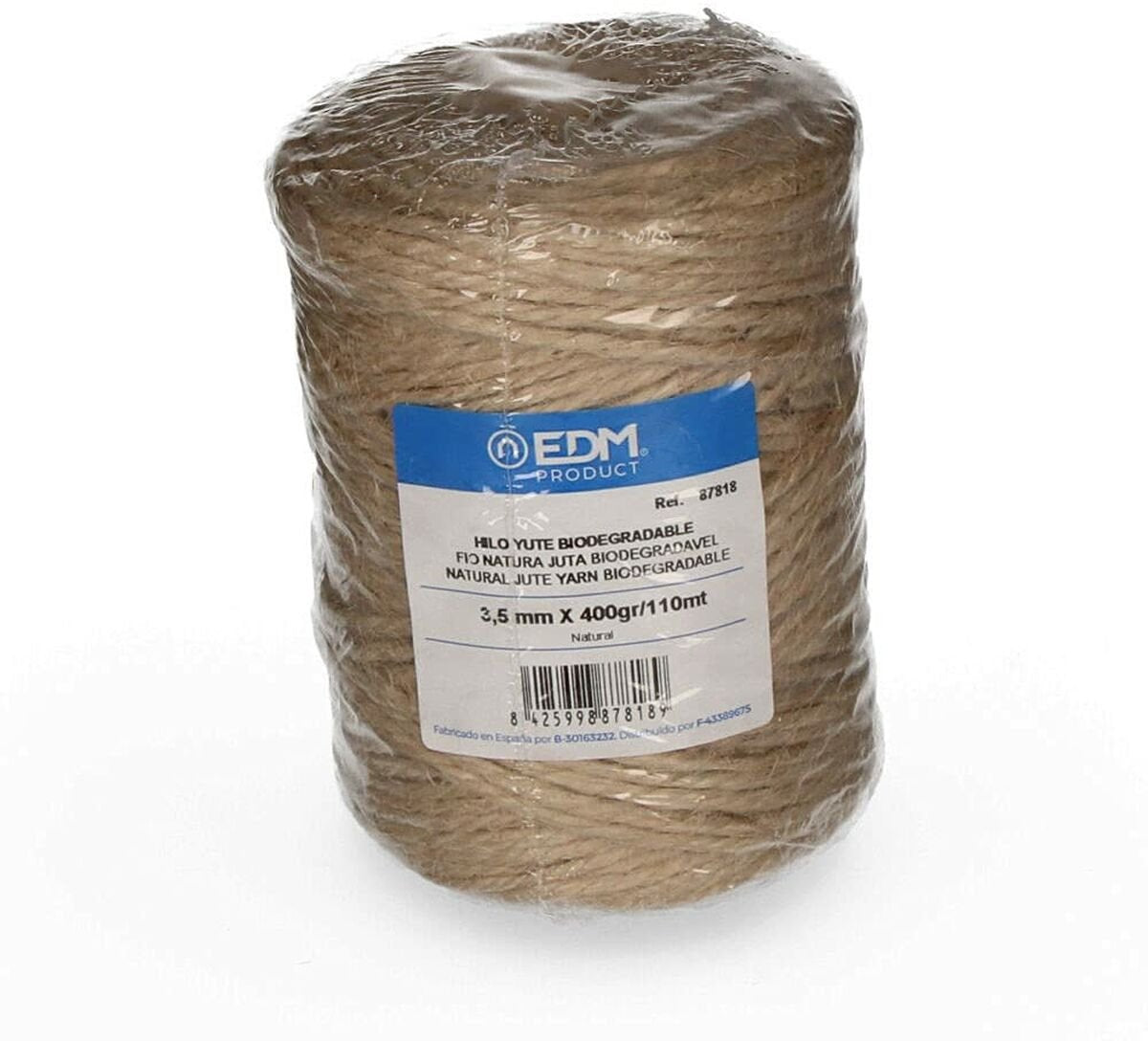 EDM bomuldsrulle naturlig elastisk naturfiber biologisk nedbrydelig