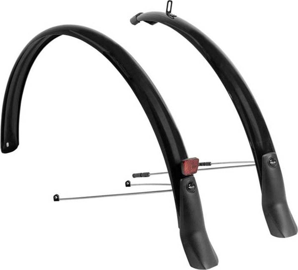 XLC MG-F05 stænkskærm bycykelsæt - 28 tommer 51 mm - PVC - velegnet til byturcykel