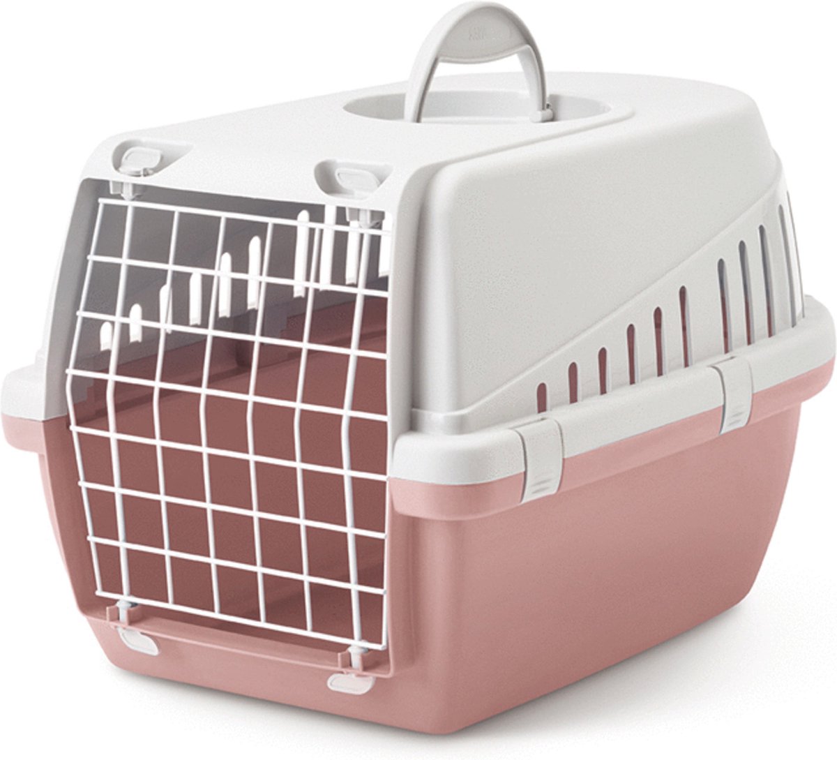 Savic traver 1 ashrose - kattetransportkasse - lysegrå pink