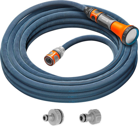 Gardena liano™ xtreme 18460-20 tekstilslangesæt sort 10 m 1 2 tommer 1 stk.