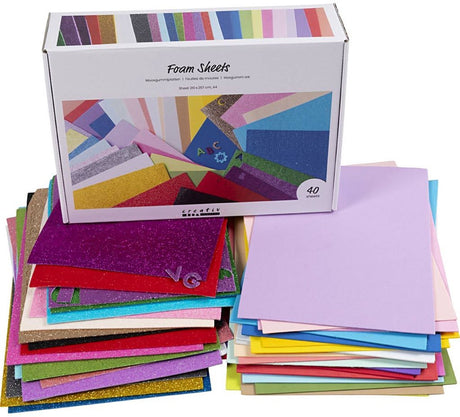 Creativ virksomhed https: www.cchobby.nl foam-vellen-a4-sheet-210x297-cm-diverse-colours-40-sheet-1-doos