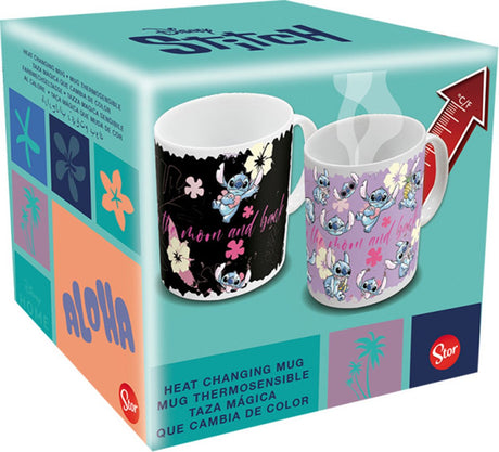 Stor stitch I love you termokande 325ml flerfarvet