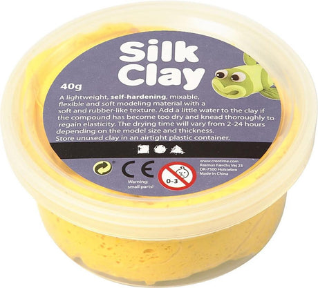 Silk clay https: www.cchobby.nl silk-ler-gul-40-gr-1-doosje