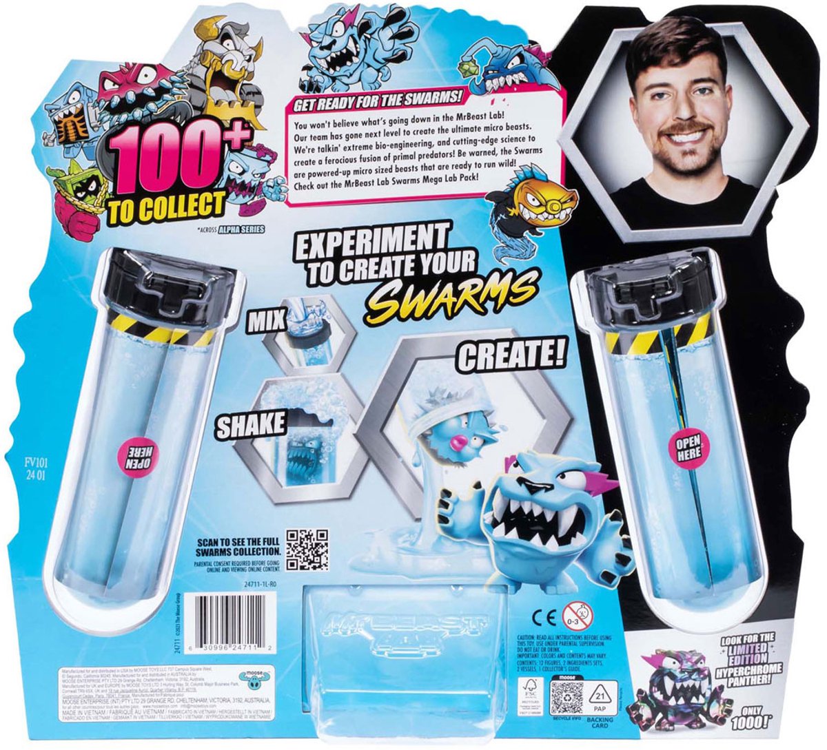 Elglegetøj mrbeast lab swarms mega 12-pack - eksperiment og skab 12 sværme mikrodyr