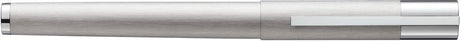 Lamy scala sølv fyldepen - børstet rustfrit stål fyldepen højglans krom greb og clips - nib str. m - elegant, minimalistisk design - inkl. blækpatron t 10 blå - højrehåndet