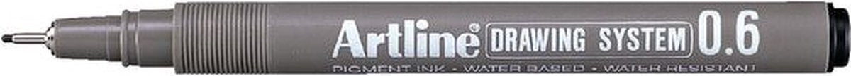 Artline teknisk tegnepen 0,6 mm sort - etui a