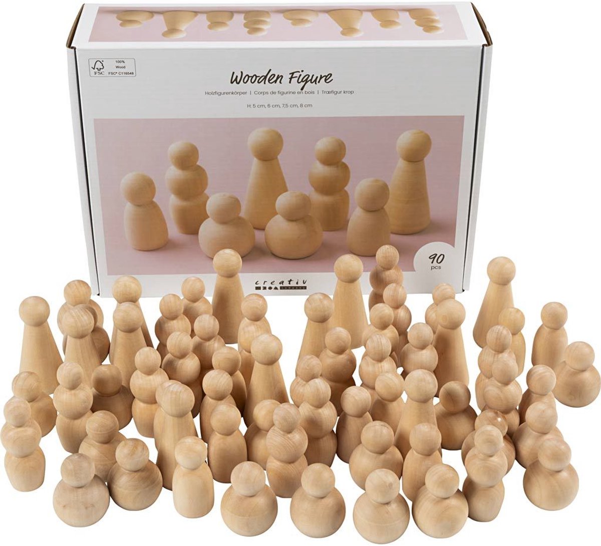 Creativ virksomhed https: www.cchobby.nl træ-figur-h-5-8-cm-90-div-1-box