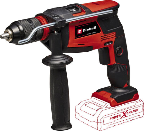 Einhell akku slagboremaskine te-id 18 li solo - power x-change - 18 v li-ion - bore- og slagboremaskiner - max. borekapacitet i beton: 13 mm - nøglefri borepatron: 13 mm - ekskl. batteri og oplader