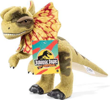 Noble samling plys dilophosaurus - jurassic park 30 års jubilæum - den