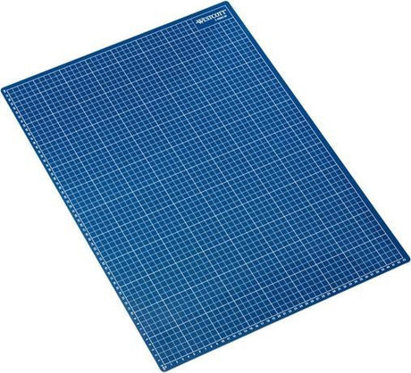 Westcott skæremåtte - a2 - blå - 600x450mm - 5-lags - selvhelbredende - ac-e46002