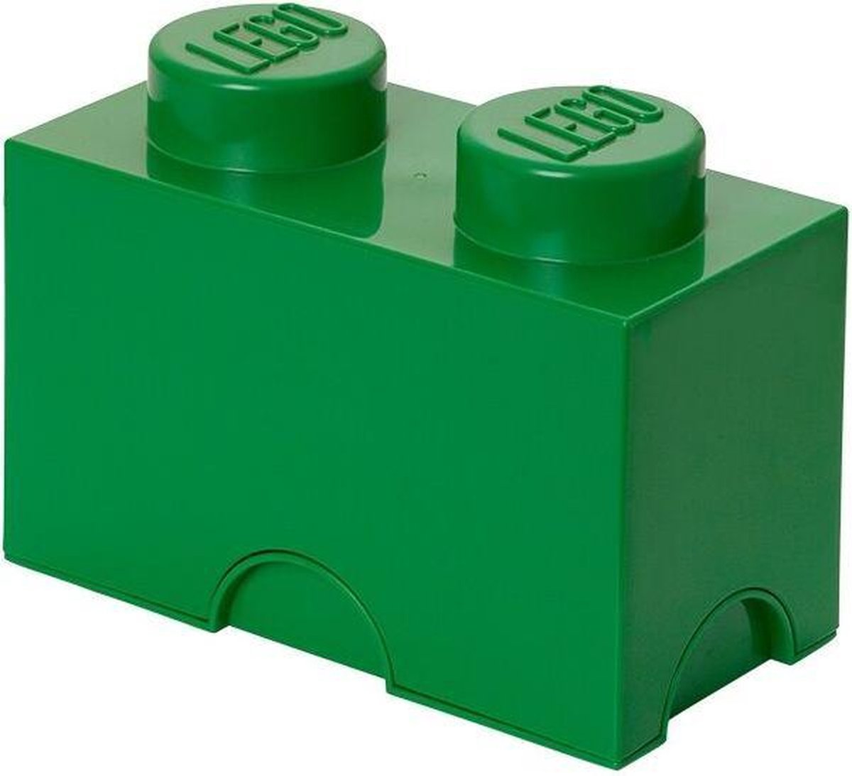 Lego - opbevaringsboks klods 2 - polypropylen - grøn
