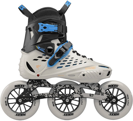 Roces otli 125 rulleskøjter til voksne - 3x125 mm hjul - speed rulleskøjter - grå sort - størrelse 45