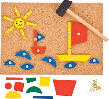 Bigjigs hammerhane - pin-a-shape