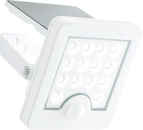 Brilliant luton - udendørs væglampe - led 4w - solenergi - sensor - 540 lm - 4000k - ip65 - hvid