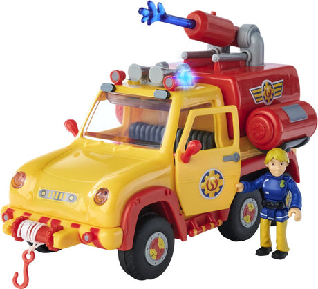 Simba - brandmand sam brandbil venus 2.0 med figur - legetøjskøretøj - fra 3 år