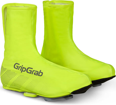 Gripgrab - ride vandtætte racercykel overtrækssko cykling regn cykel overtrækssko - gul hi-vis - unisex - størrelse l (42 43)