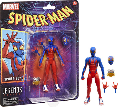 Hasbro spider-man marvel legends retro actionfigur spider-boy 15 cm actionfigur