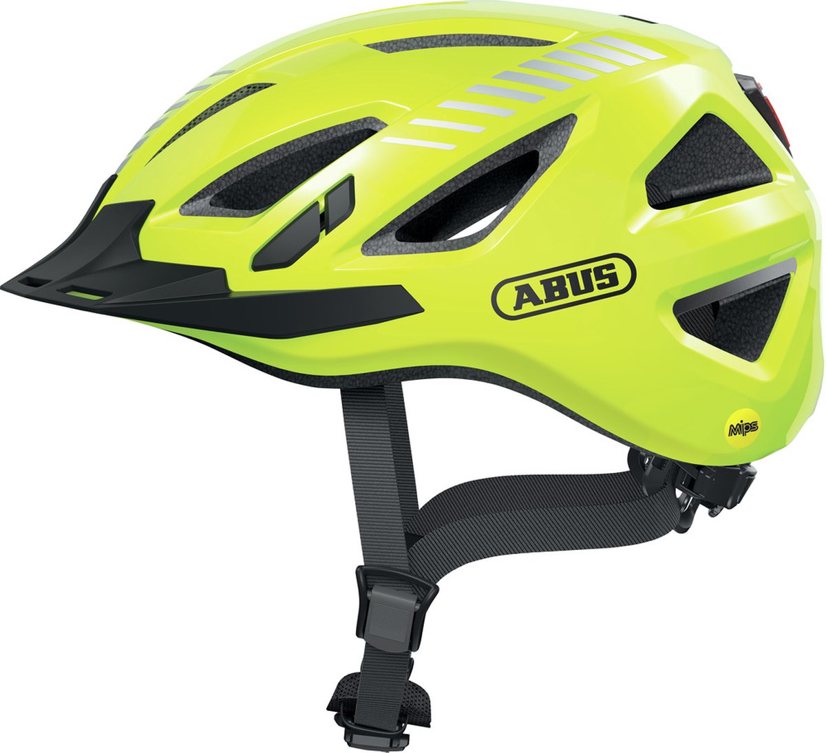 Abus urban-i 3.0 cykelhjelm signalerer gule mips