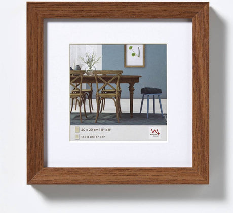 Walther fiorito - mdf træramme - fotostørrelse 20x20 cm - mørk eg