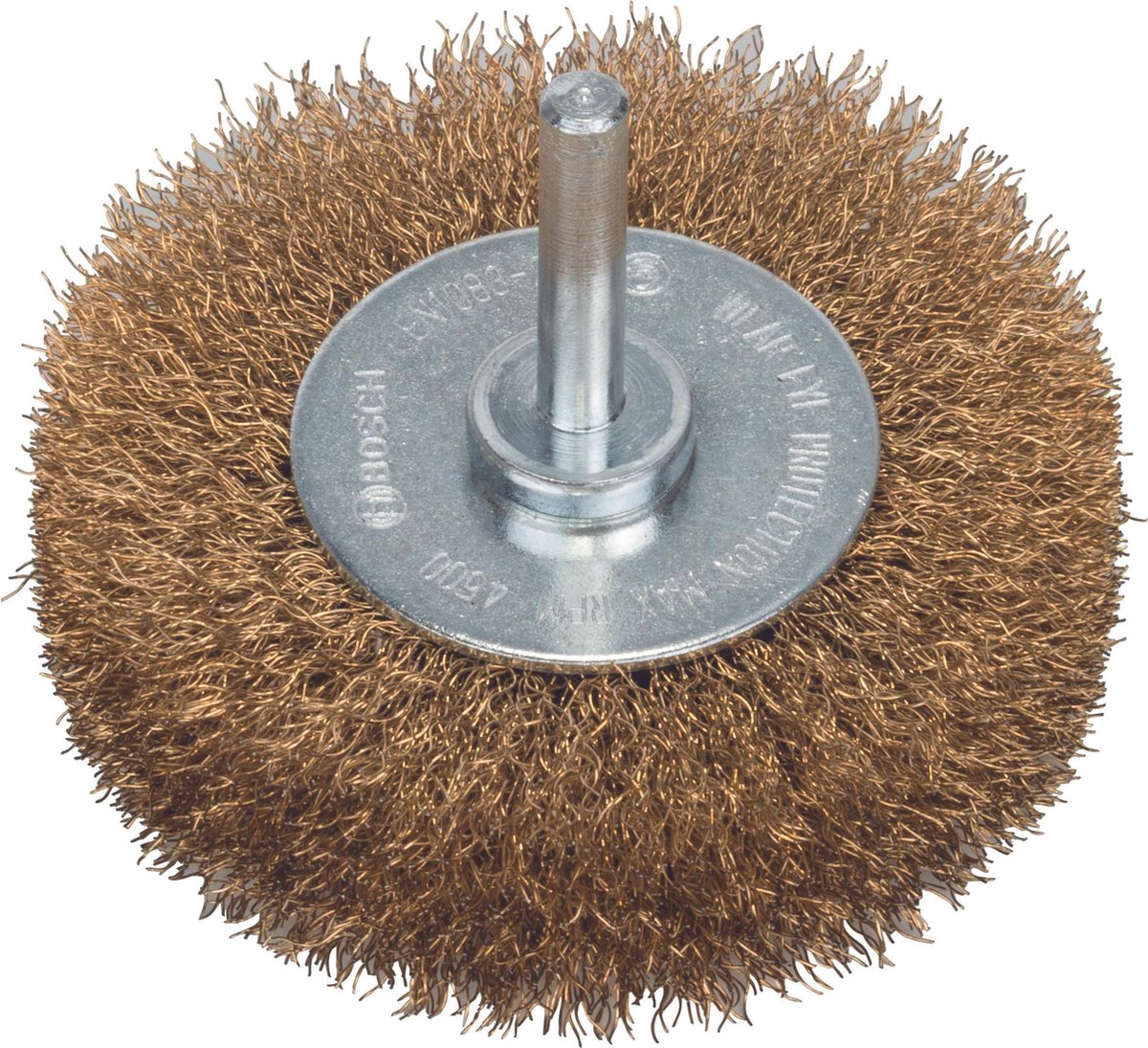 Bosch 6mm skivebørste 70 korrugeret 0,2 messingbelagt