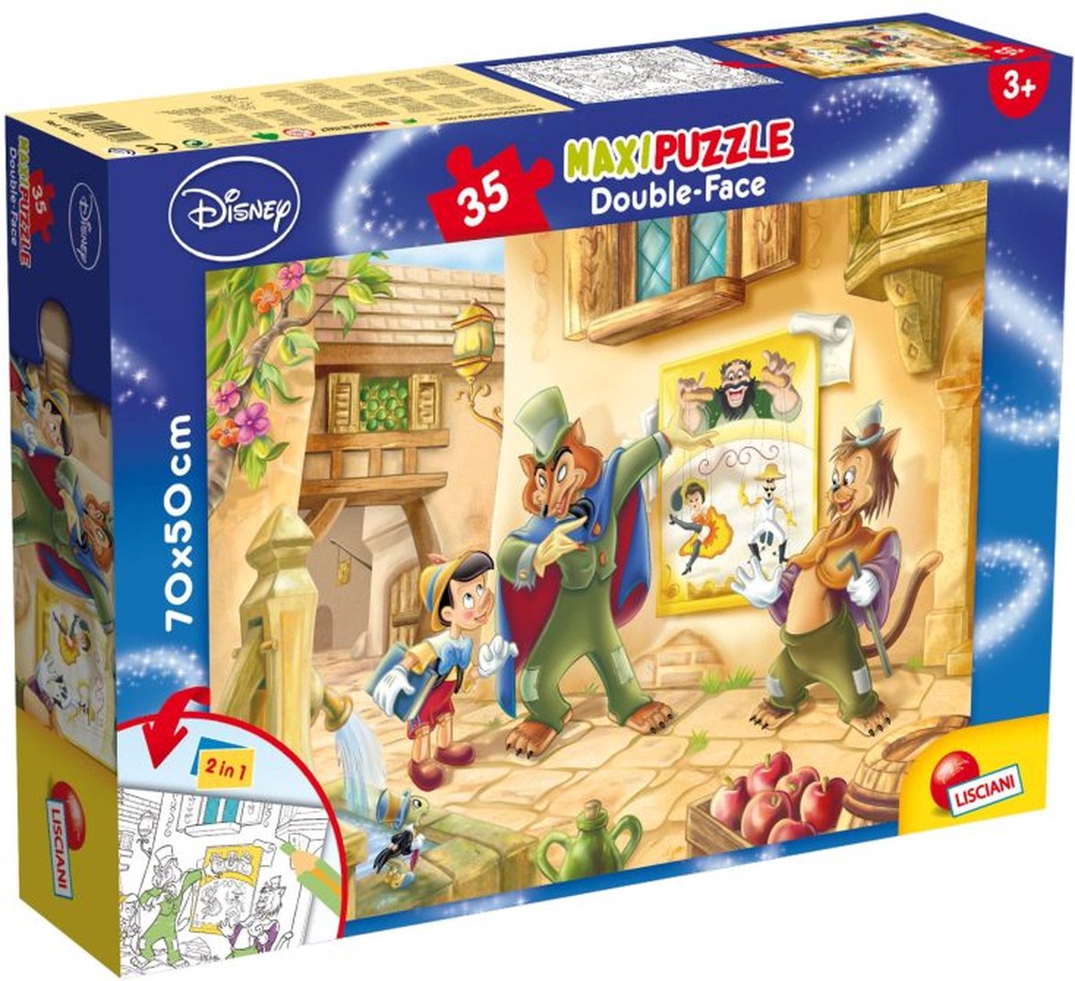 Lisciani disney puslespil df maxi floor 35 pinocchio