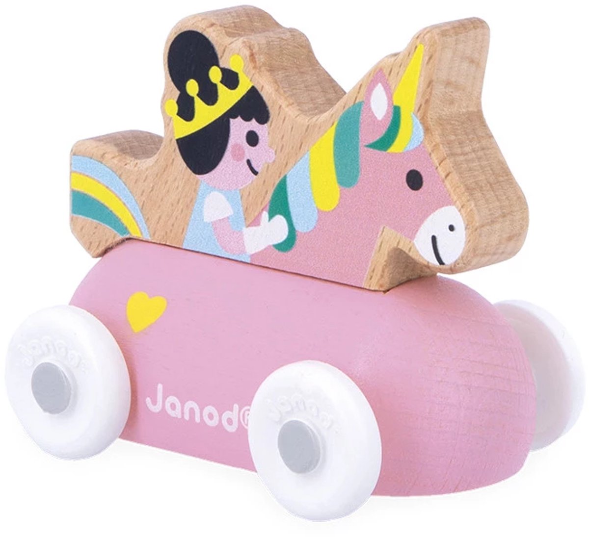 Janod - kryds veje - træ prinsessebil