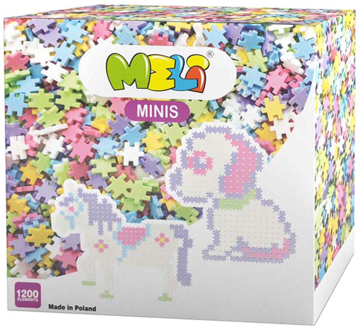 K'nex meli minis pastel byggeklodser, 1200 stk.
