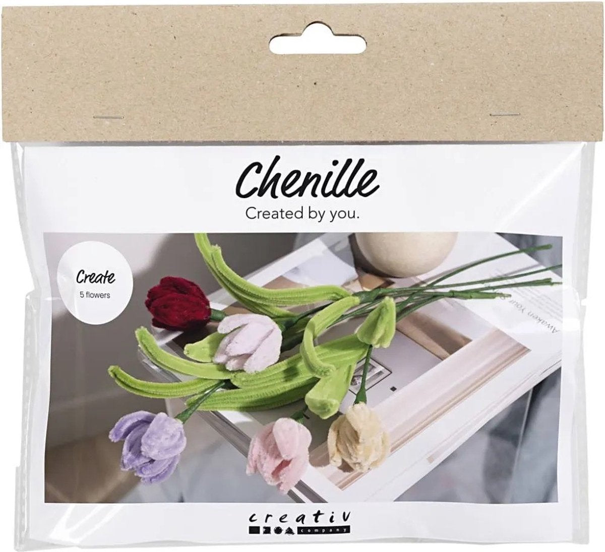 Kreativ virksomhed https: www.cchobby.nl mini-hobbysæt-blomster-fra-chenille-wire-tulipaner-forskellige-farver-1-kasse