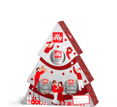 Illy - juletræ - 3 x 125gr kaffe