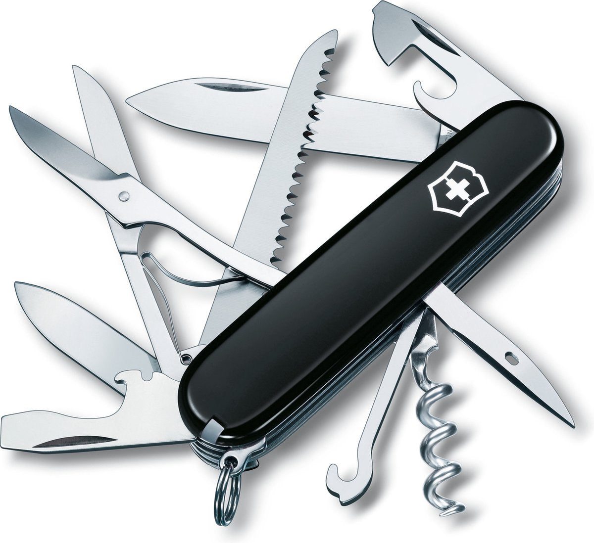 Victorinox Huntsman Swiss Army Knife - 15 funktioner - sort - rustfrit stål