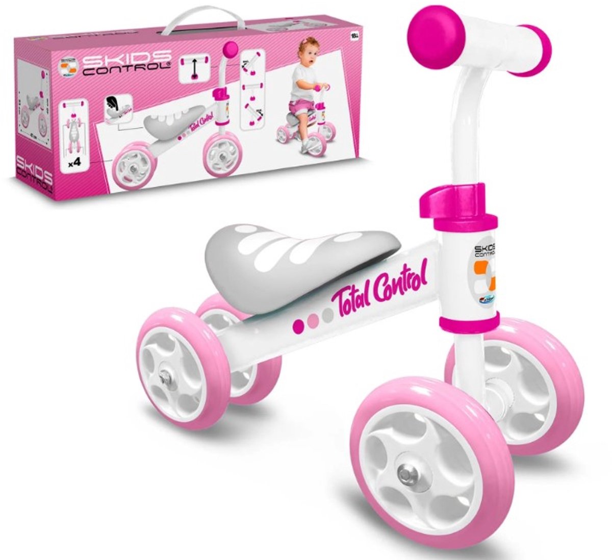 Slids kontrol fire hjul baby walker pige