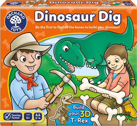 Orchard legetøj - dinosaur grave - vær den første til at samle dino knoglerne - huskespil - fra 4 år