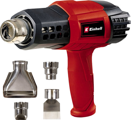 Einhell elektrisk malerfjerner te-ha 2000 e - 2.000 w - 9 temperaturindstillinger 50-550° - 3 luftstrømsindstillinger - inkl. omfattende dysetilbehør